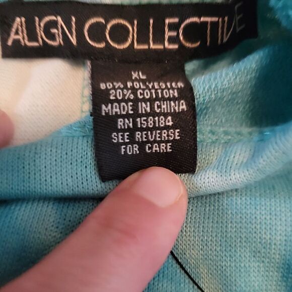NWT ALIGN COLLECTIVE CROP TIEDYED SWEATSHIRT WITH OPEN BACK SZ. XL - Picture 5 of 5